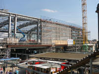 Umbau Ostkreuz, Sommer 2011: Verglasung der Ringbahnhalle (18 Bilder)