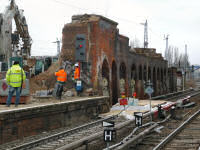 Umbau Ostkreuz, Winter 2010/11: Abriß der letzten Brücke der Südkurve (5 Bilder)